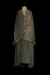 Mutedance 25 Autumn/Winter V-neck silk dress MD-MD25FW31-green (MD25FW30)